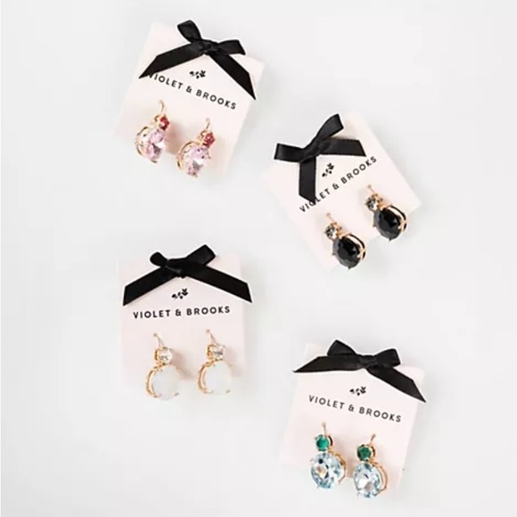 Orchid Aurora Crystal Drop Earring - Picture 2 of 3